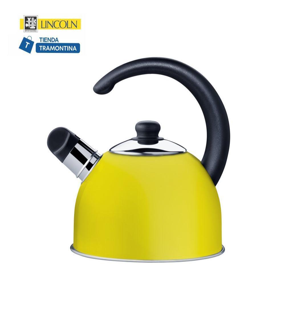 PAVA SILBATO AMARILLO Tramontina 2 Litros